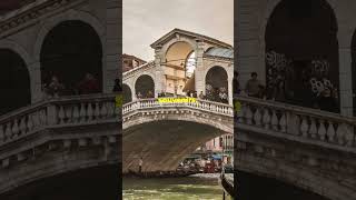 Rialto Bridge: Venice's Iconic Gem! #travel #rialtobridge #italy #triviamy