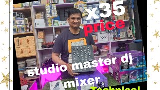 studio master x35 dj mixer unboxing review with price