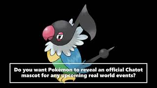 New Official Pokémon Mascots Ideas Chatot