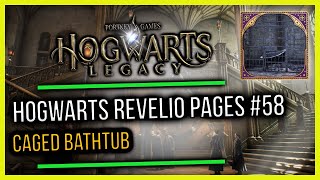 Hogwarts Castle Field Guide Revelio Pages #58 Caged Bathtub