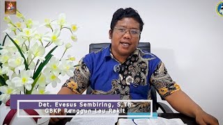 Sermon Kotbah Sabtu Pengarapen 8 April 2023 - Det Evesus Sembiring