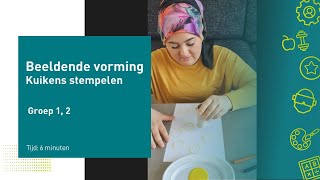 Beeldende vorming - Kuikens stempelen