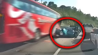 Brek tak makan, kereta jadi lempeng