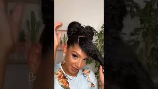 Cardi B Inspired Natural Hairstyle