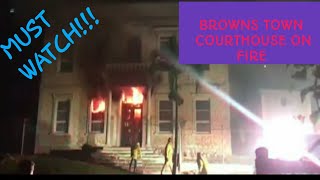 Browns Town Courthouse on Fire|Man Charged for 1 Million Dollars theft