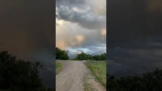 Грозовой закат 🌦️🌈 Epic sunset in the field.