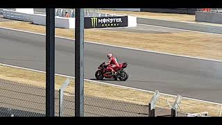 2022 motogp Silverstone Jack Miller stoppie and burnout