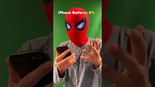 The pain of a iPhone battery… #iphone #spiderman #memes #relatable #fyp