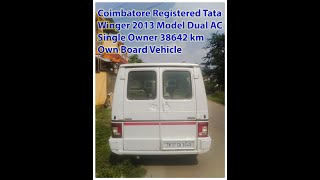 Coimbatore registered Winger 2013 DUAL AC TN 37 CK 3648 Single owner 38654 km driven