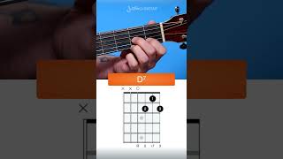 How to play the D7 Chord on Guitar (open 7th chord) #Shorts