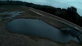 Flying around just before sunset.