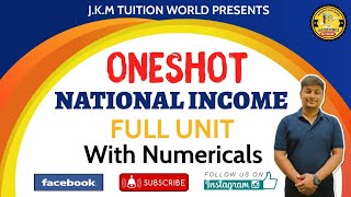 One Shot National Income |Numerical of National Income |Basic Concepts of National Income