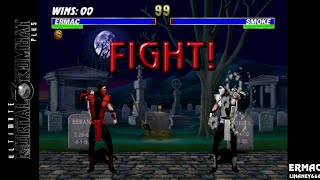 UMK3 Plus Beta II Arcade - Ermac destroying the CPU's AI.