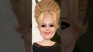 Adele caricature #viral #celebrities #youtubeshorts #caricature #shorts