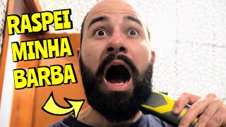 Raspei minha Barba e filmei a reação da minha família - Vlog