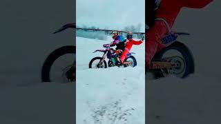 рождество ч1#dirtbike #enduro #зима #christmas #рождество #winter #fail #santa #zm #прокат #2024 #29