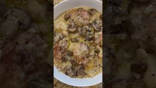 Creamy Chicken & Mushroom Stew #recipe