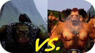 Total War: Warhammer II ♦ Fight Club ♦ Orc Boyz vs. Gor Herd (Shields)