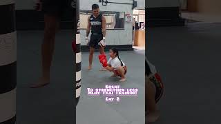 SQUAT TO STRENGTHEN THE LEGS MUAY THAI TRAINING #andrea #combatsporttraining #squats #muaythai