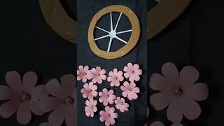 paper se flower wall hanging banana #youtubeshorts #trending #video