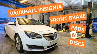 Vauxhall Insignia front brake pads and discs replacement