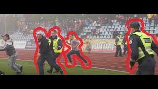 2014 pitch invasion during Baltic Cup Match Latvia - Lithuania #football #footballfunny #fans