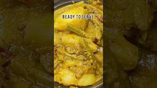 Drumstick ( sahjan) and aloo ki sabji recipe 😋#shortvideo #shorts #sabji