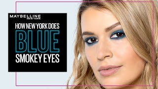 EASY COLORFUL BLUE SMOKEY EYE TUTORIAL FT. ERIN PARSONS | MAYBELLINE NEW YORK