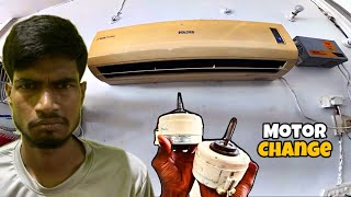 Voltas 10 years old non inverter AC indoor motor change in Hero Show Room BhimNagar || EHSAN