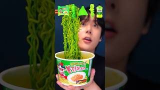 Spicy Green Food ASMR!? 🥵 #shorts