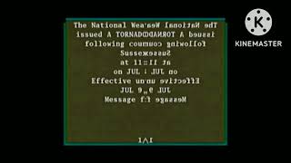 Emergency Alert System - July 8, 2021 Tornado Outbreak (6 alert in under one hour!) in Low Voice