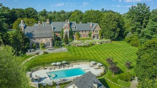 Bird's Eye View of New Canaan Great Estate