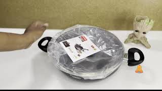 Prestige Omega Deluxe Granite Non-stick Round Base Kadai(black)-26 Cm & 3.25L #unboxing #prestige