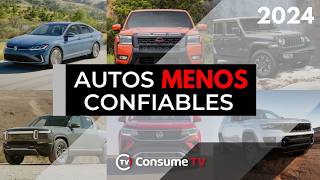 Los 10 autos MENOS CONFIABLES que puedes comprar