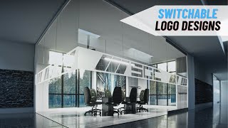 Enhance Your Brand with Privacy On Demand | Switchable Smart Glass Logos & Designs