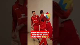 MOMENT MASKOT GARUDA DI JAHILIN IVAR DAN JUSTIN SI PREMAN TIMNAS 🤣🇮🇩🔥 @diankustya #story #fyp