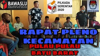 Nias Selatan - Rapat Pleno Kecamatan Secara Terbuka Pada Pemilihan Bupati dan Wakil Bupati 2020