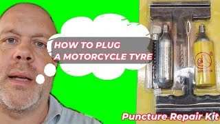 How To Plug A Motorcycle Puncture Using a Repair Kit