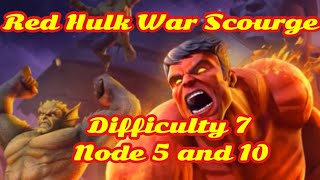 War Scourge | Difficulty 7: Scourge: Node 5 and 10 One Shot | | Marvel Strike Force - Free to Play