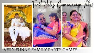 First Holy Communion Function 2023 | VERY FUUNY FAMILY PARTY GAMES | Bishop Roche Hall | Thoothukudi