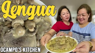 Lengua in Mushroom Sauce - Ocampo's Kitchen