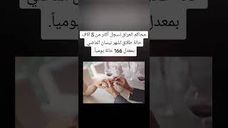 محاكم العراق تسجل أكثر من 5 آلاف حالة طلاق لشهر نيسان الماضي بمعدل 166 حالة يومياً | #shorts