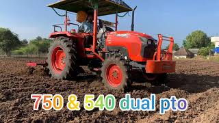 Kubota mu 4501 4wd / cultivater working on field