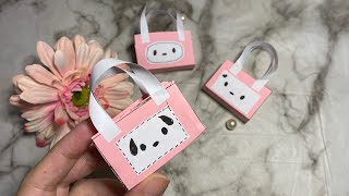 Miniature gift bags/mini cute paper bags/DIY gift bags tutorial