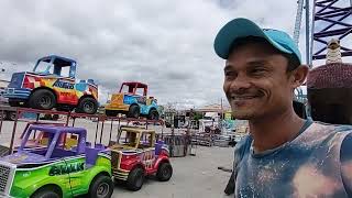 Chegaram mais brinquedos do parque de diversões lima na praça da vila em Delmiro Gouveia Al.