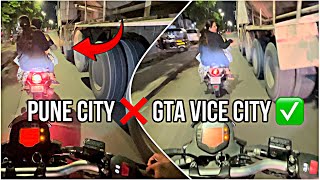 PUNE CITY ❌ GTA VICE CITY ✅ | Heavy Truck Diriver 😡 | Moto Vlog Vlog 18