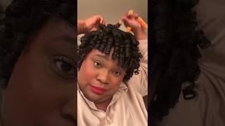 I LOST THE FIGHT…. #naturalhairjourney #curlyhairstyles #permrodset