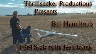 1/3rd Scale Electric Salto with Bill Hamilton At the JR Aero Tow 2013