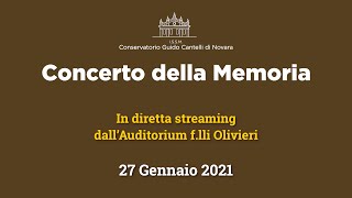 Concerto della memoria 2021 - Diretta streaming dall'Auditorium F.lli Olivieri di Novara