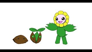 Digimon OC Speedpaint Seedmon Sproutmon and Floweymon